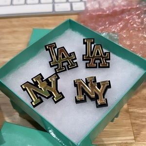 Melody Ehsani “NY” or “LA” earrings. NEW IN BOX. Both available sold separately.